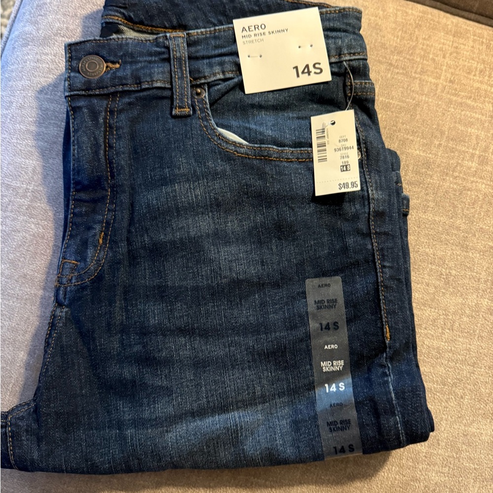 Aeropostale Women's Deep Blue Skinny Jeans
